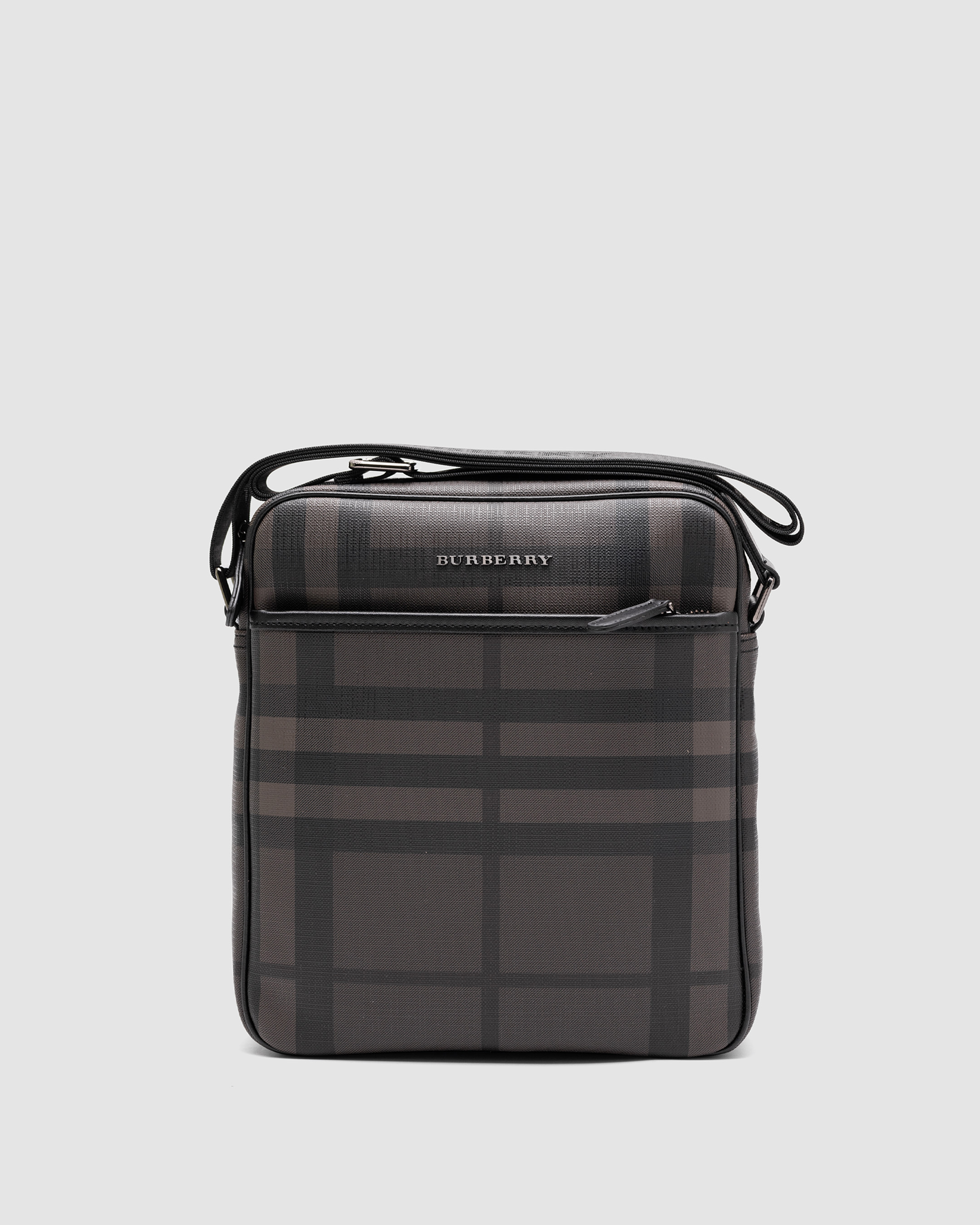 Burberry Large Messenger Bag Men Crossbody Shoulder Bag Brown