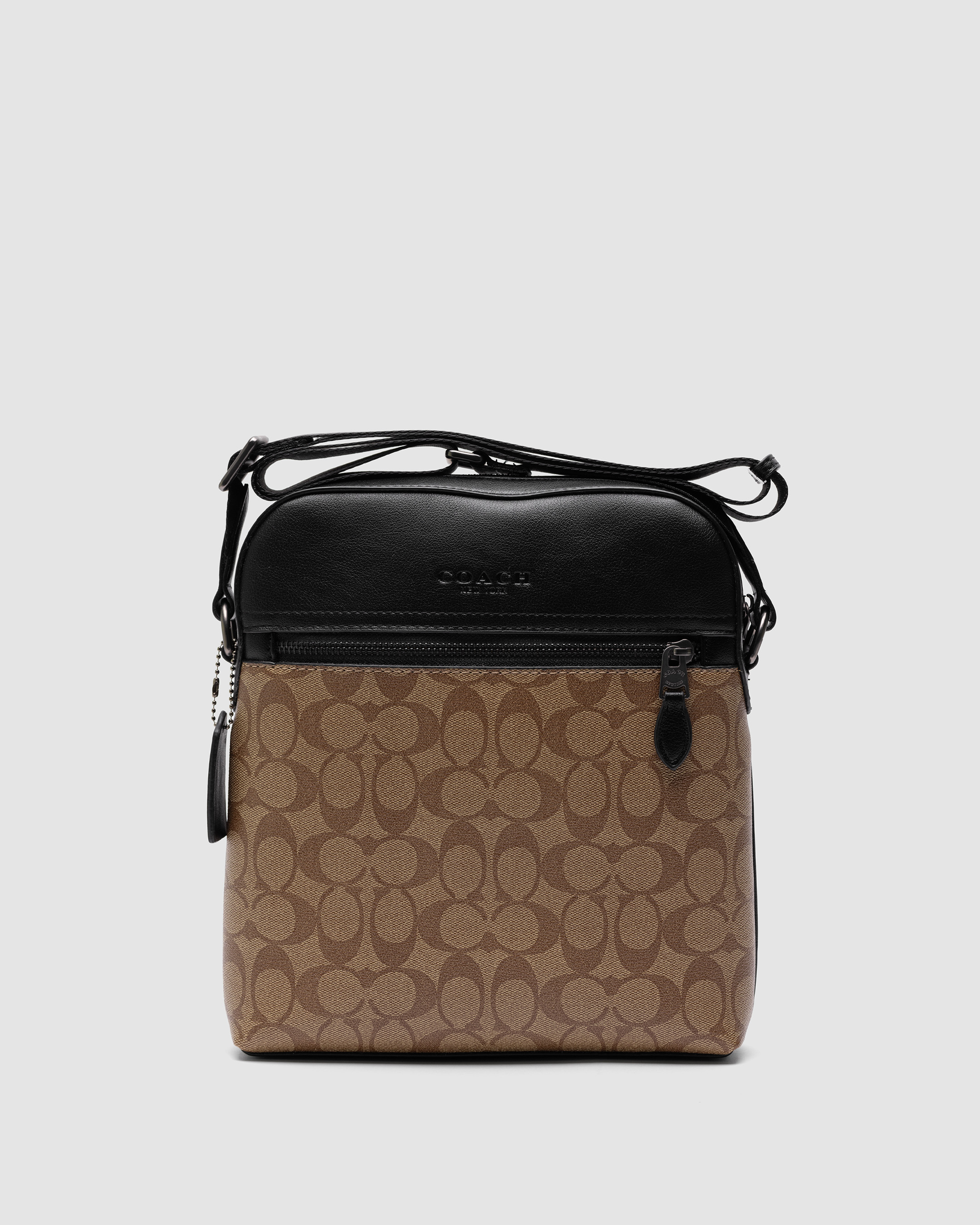 Coach Houston Flight Bag In Signature Canvas Beige