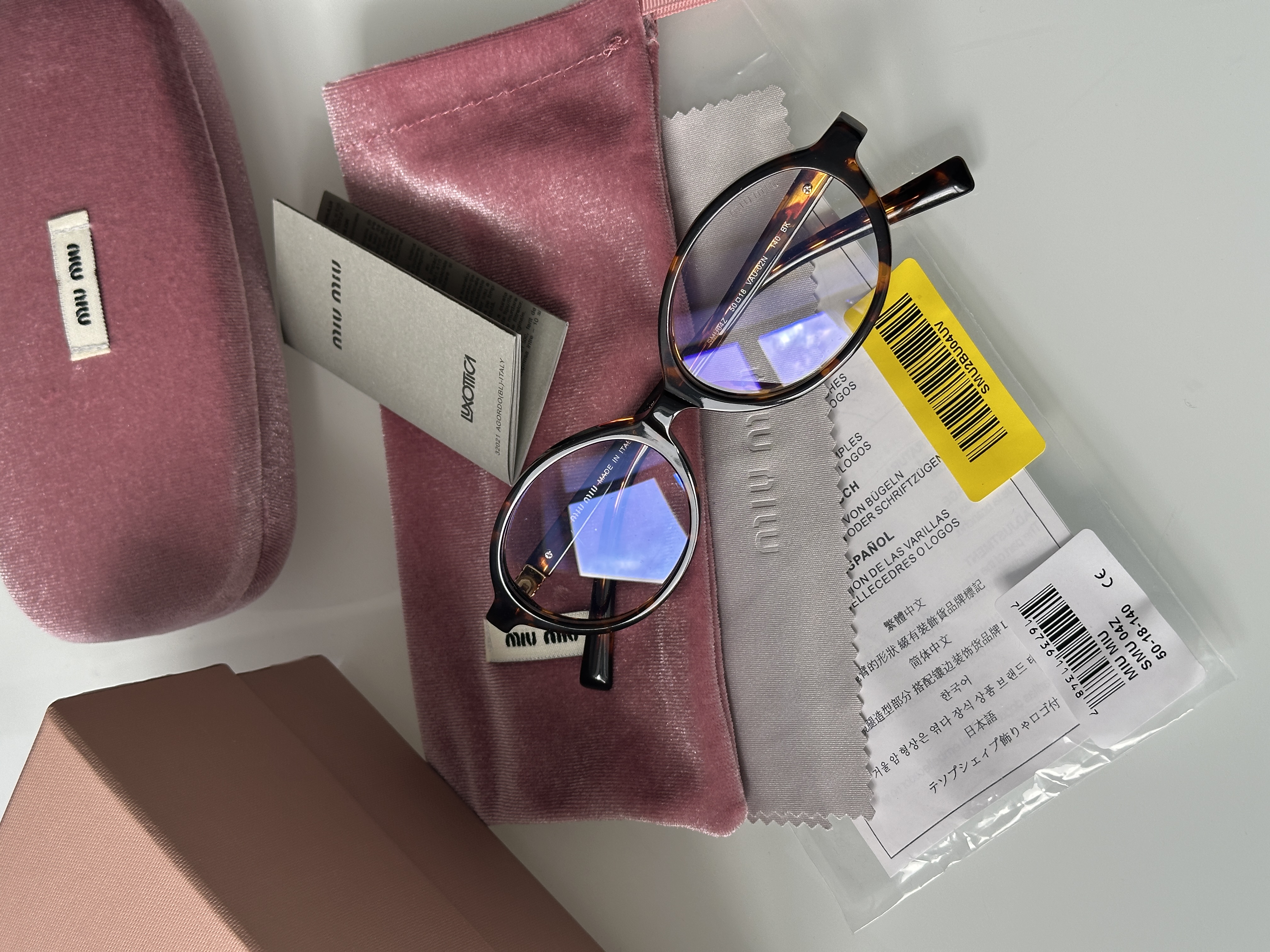 Miu Miu SMU04Z VAU-02N Leo 50/18/140 BK