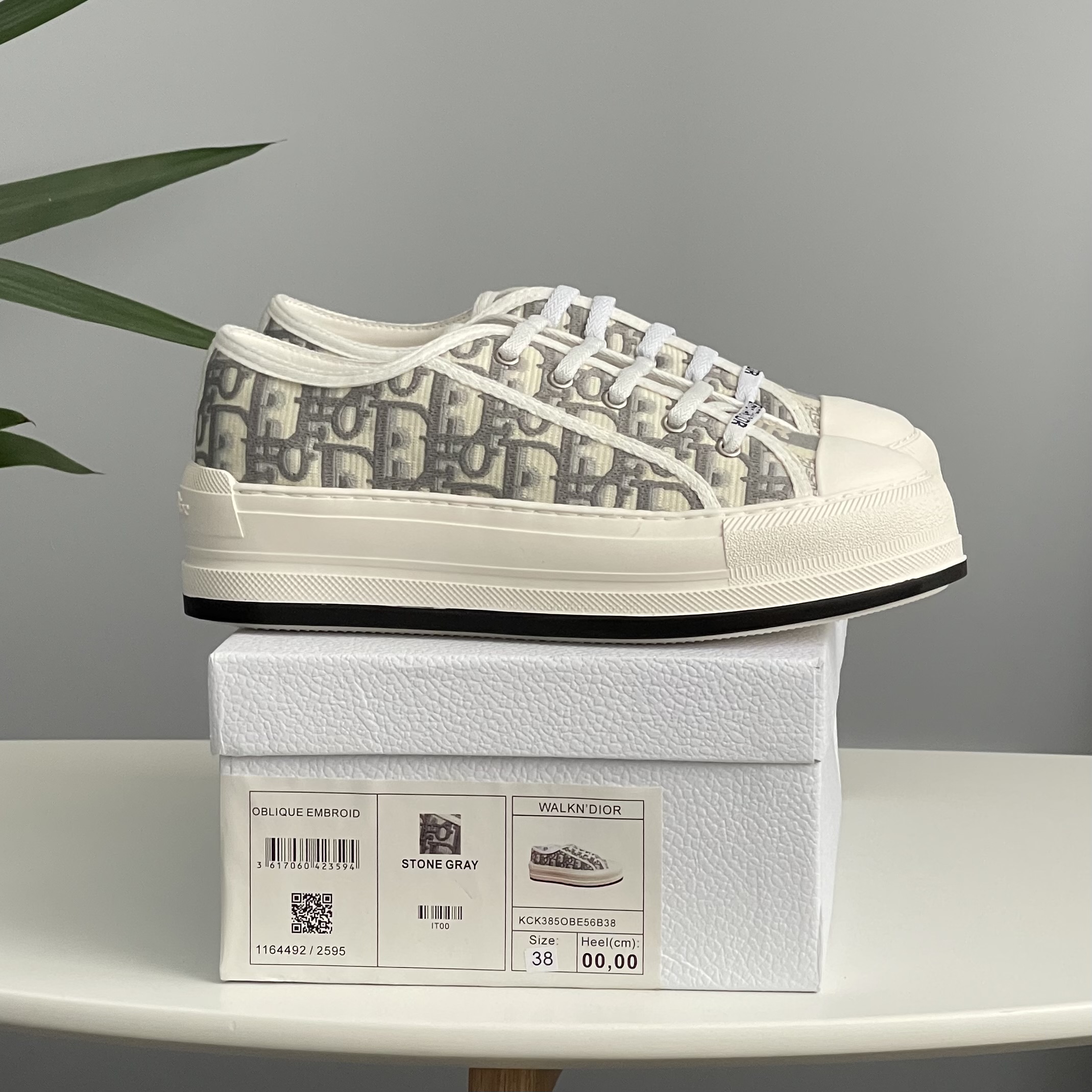 Dior B23 White Grey Platform Premium