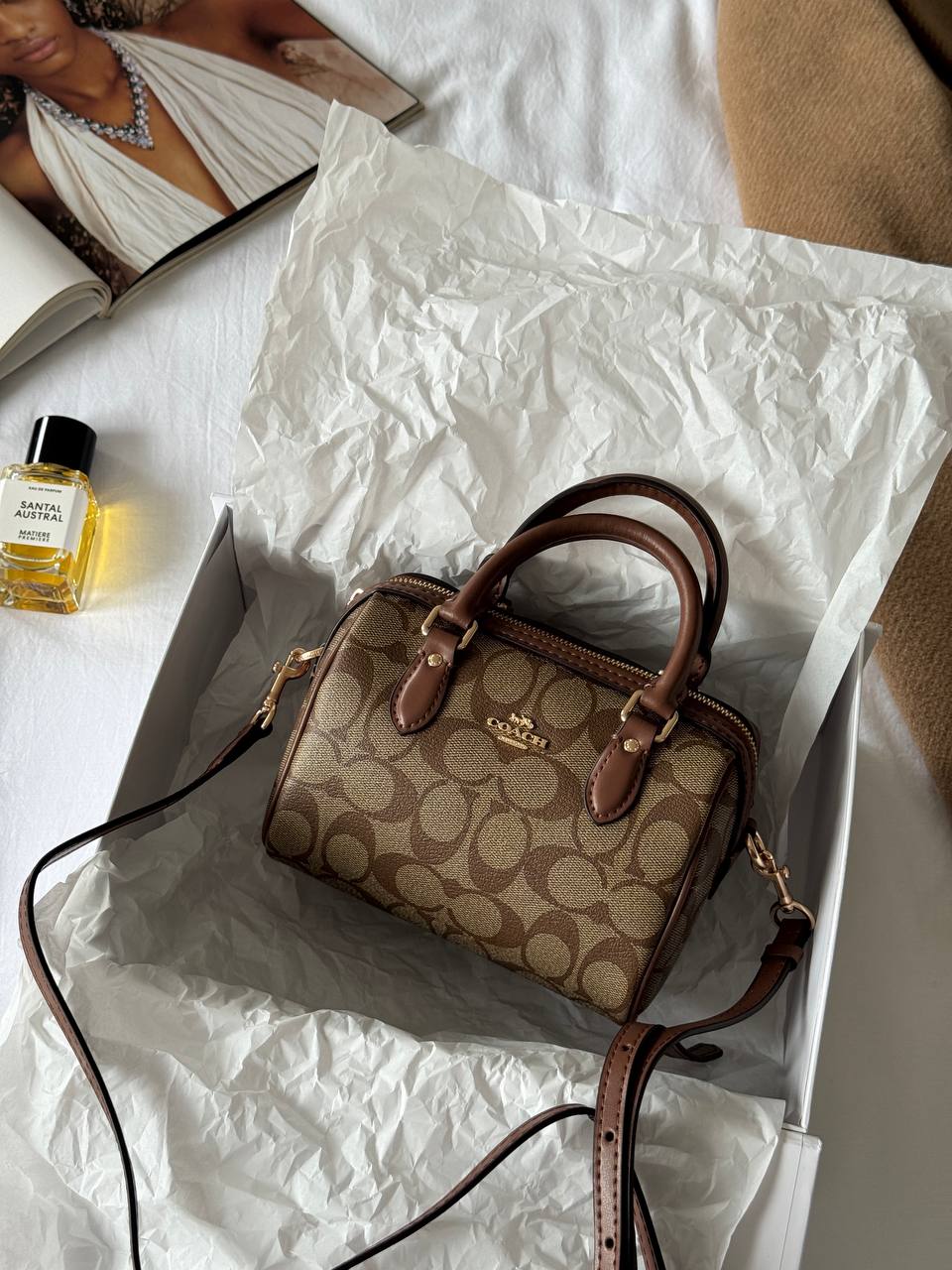 Coach Rowan Ginger Satchel In Signature Canvas(коробка крафт/оригінальна)