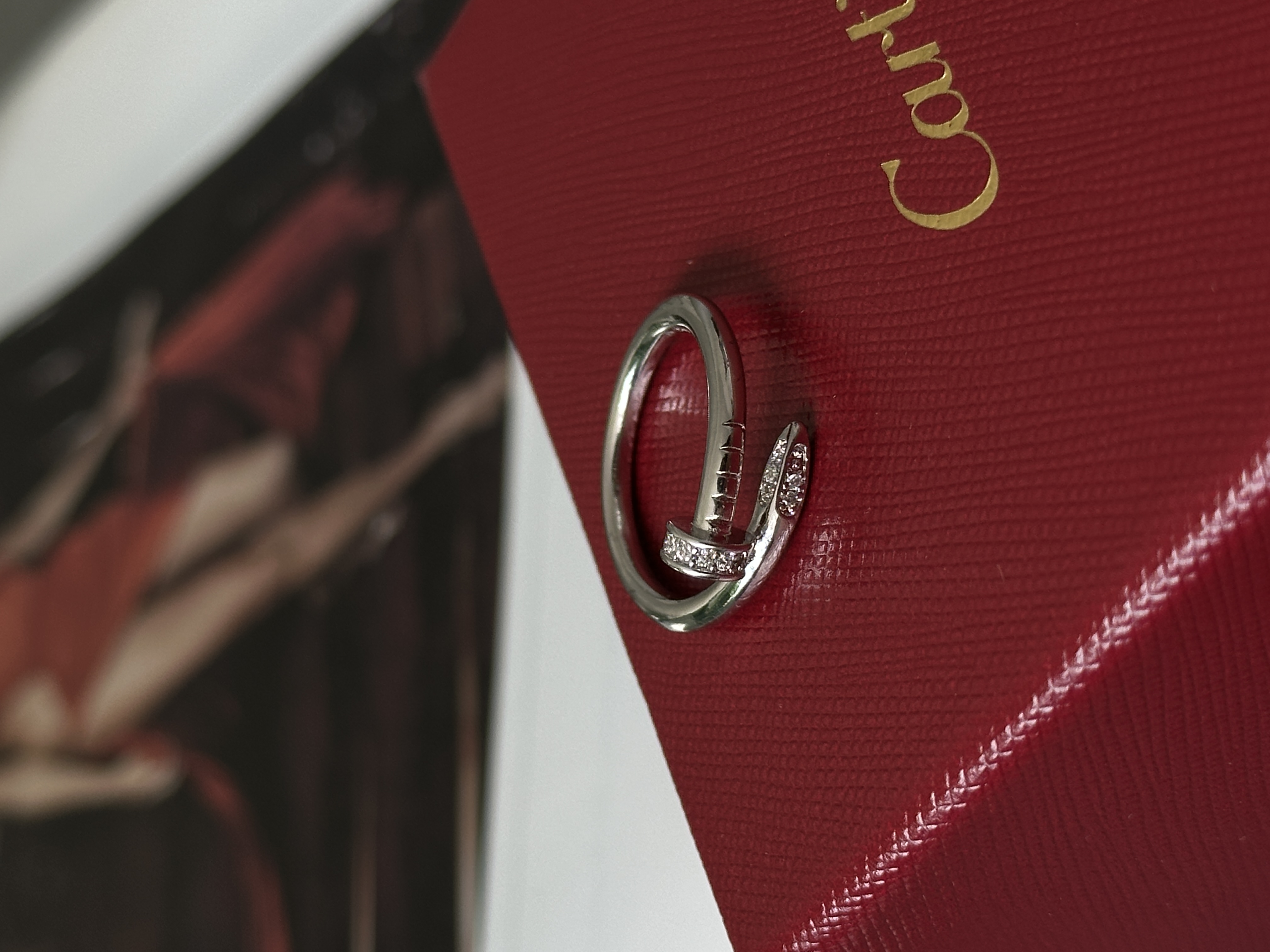 Cartier Juste un Clou Ring Diamond White Gold 18K