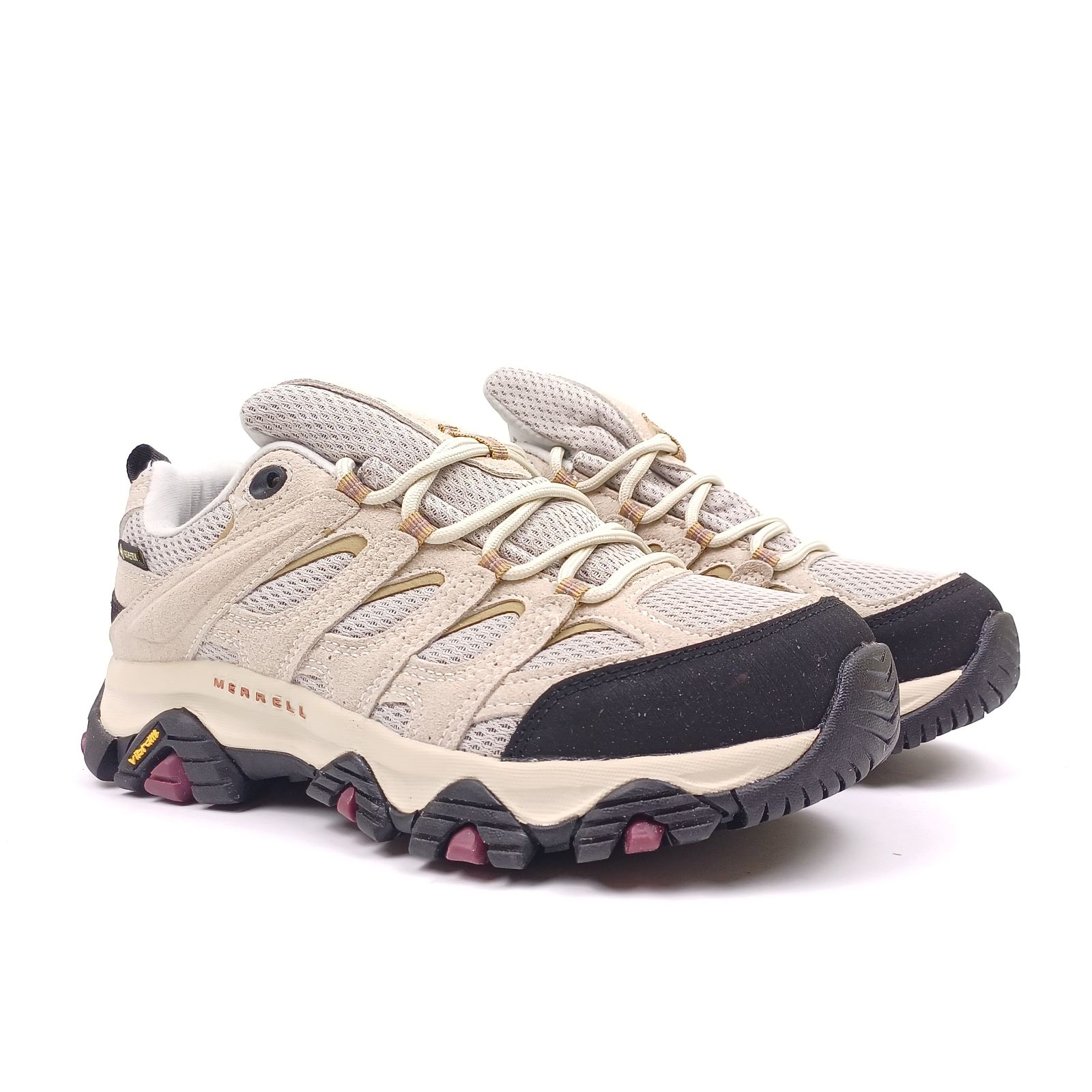 Кроссовки Merrell Moab 3 GTX GORE-TEX замшевые бежевые зимние с влагозащитой повседневные спортивная обувь