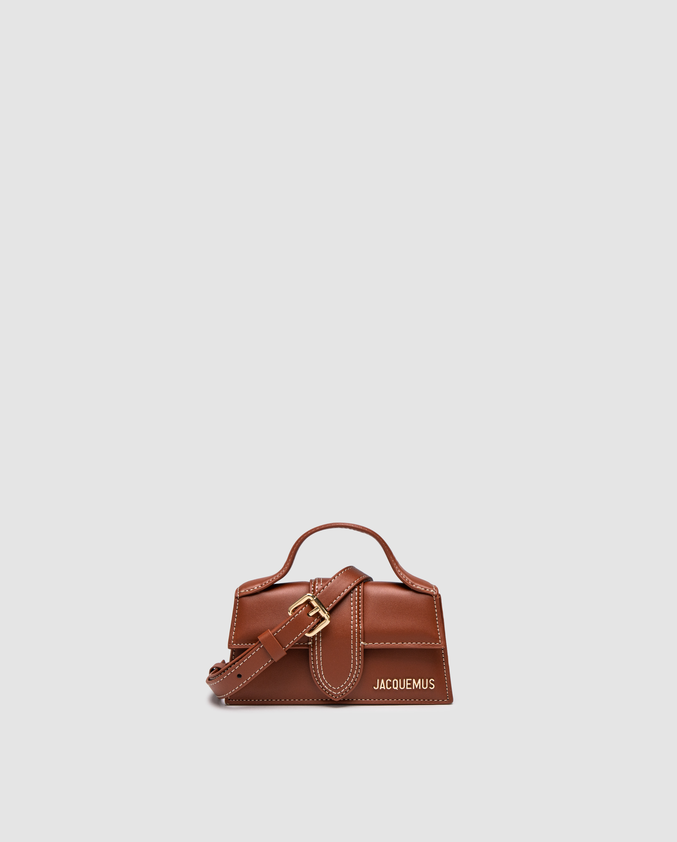 Jacquemus Le Bambino Small Handbag With Adjustable Crossbody Brown