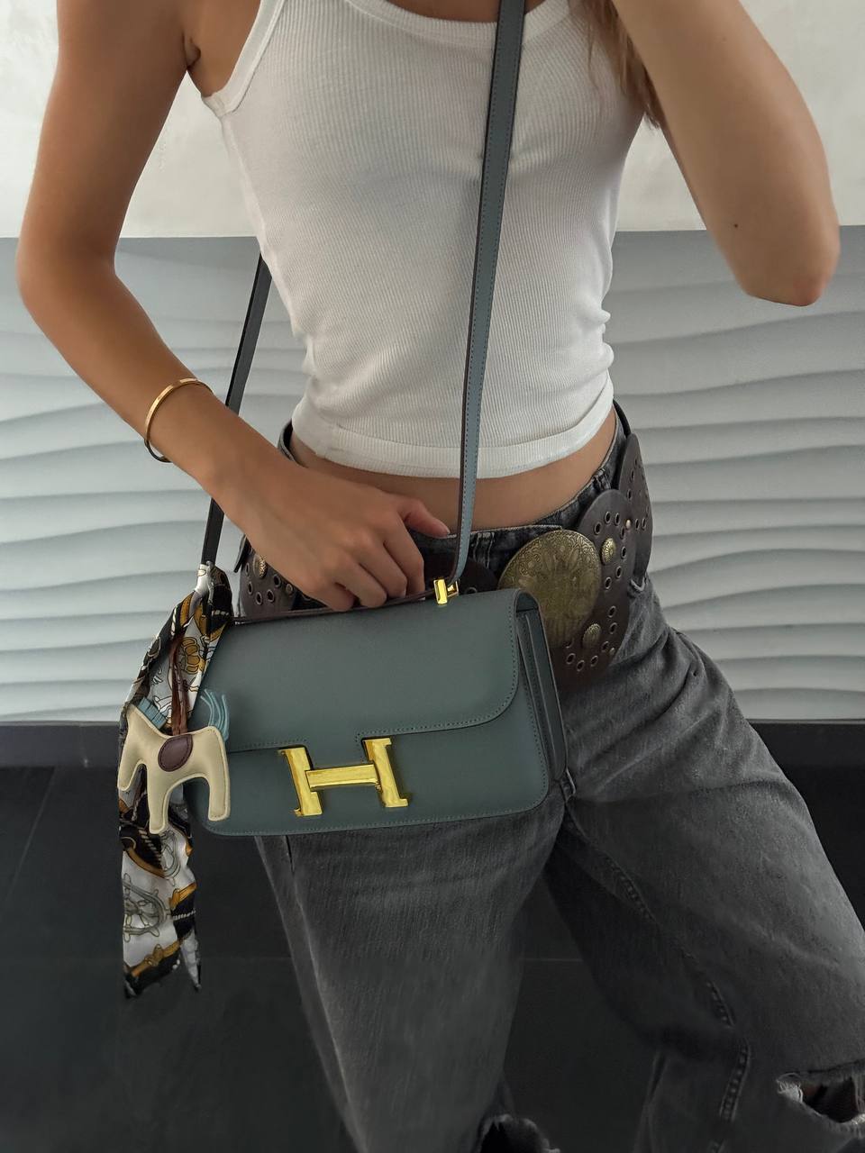 Hermès Constance 26 Blue/Gold