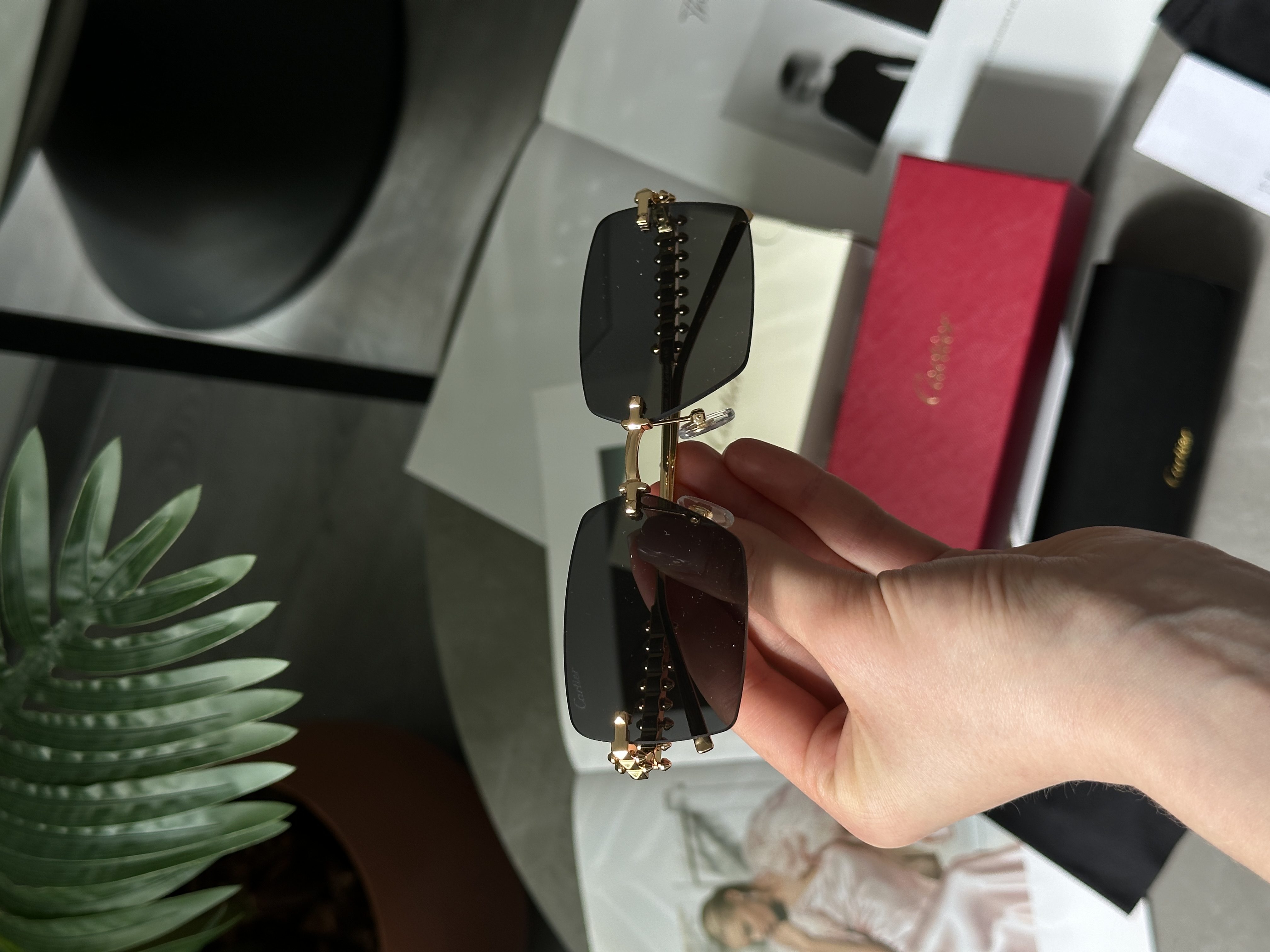 Cartier Clash Black/Gold CT0545S 001 L 58/17/140