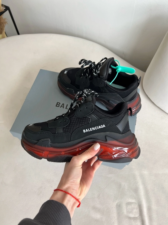 Balenciaga Triple S Black Red