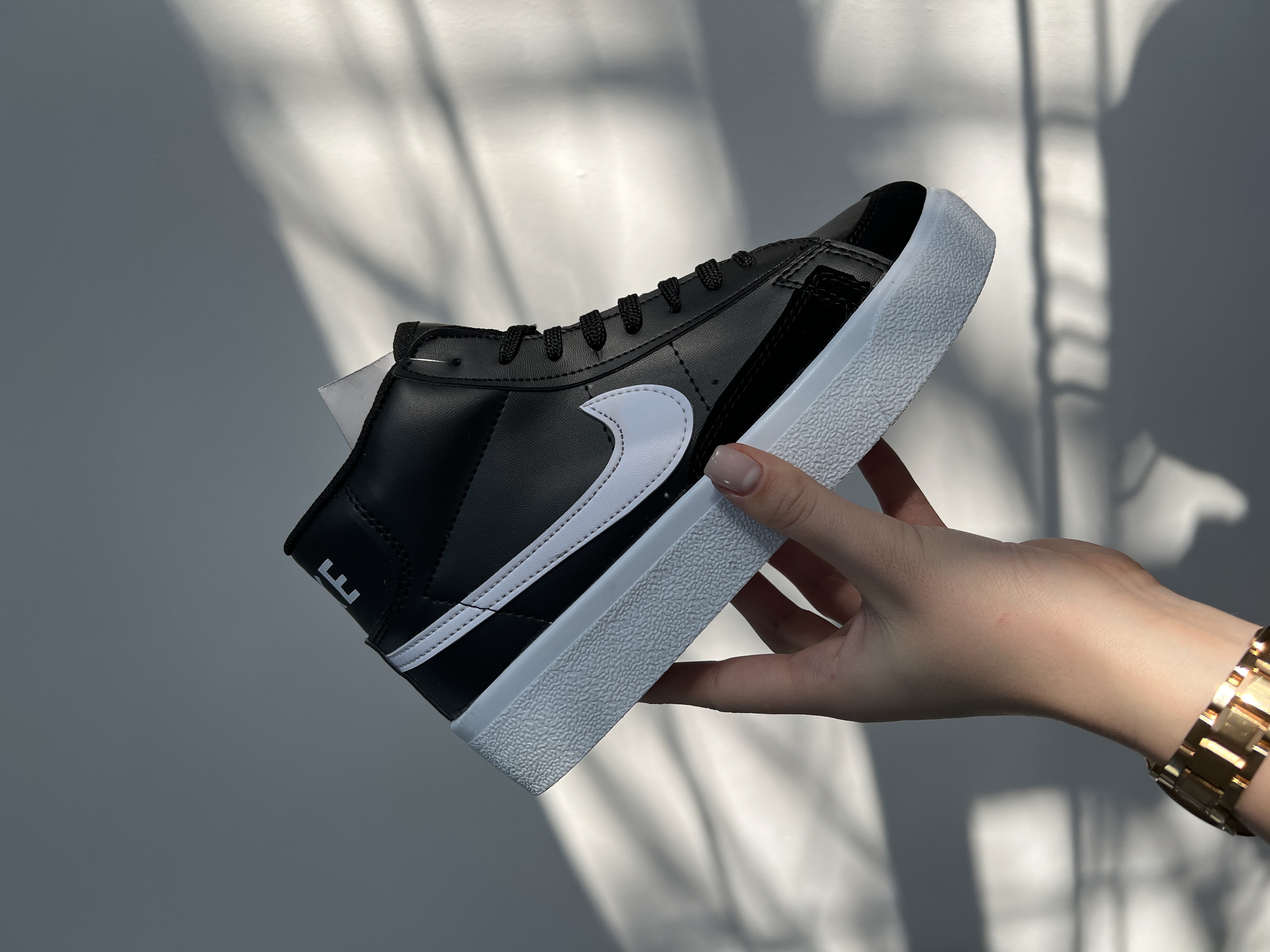 Nike Blazer High Platform Black/White