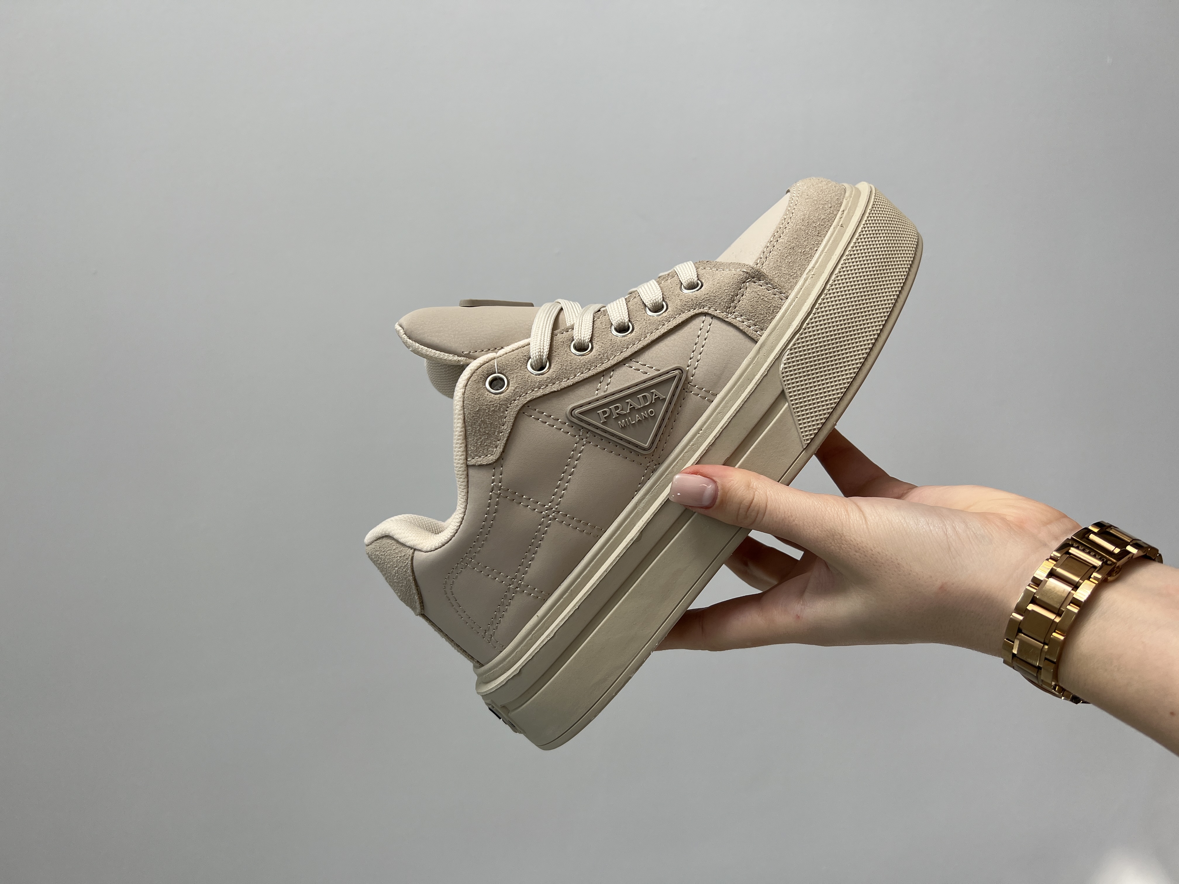 Prada Re-Nylon Bryshed Beige