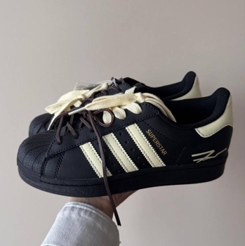 Adidas Adidas Superstar Custom Laces Black Yellow, фото 2