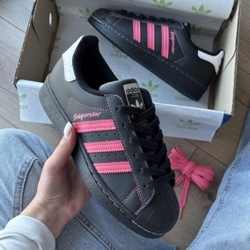Adidas Adidas Superstar Black Pink Thread, фото 2