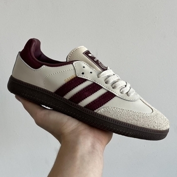 Adidas Adidas Wmns Samba Beige Burgundy