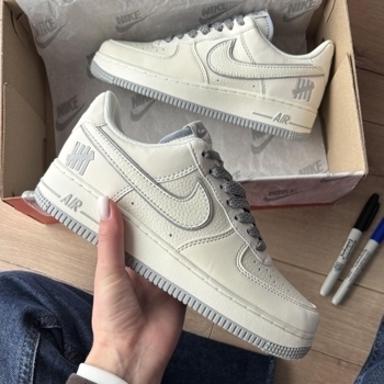 Nike Nike Air Force 1 Low x Undefeated White Grey, фото 3