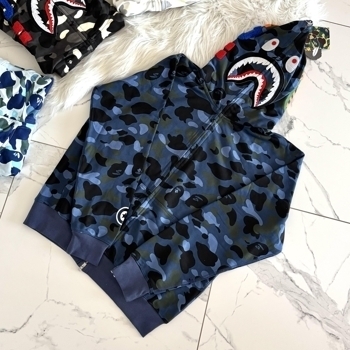 👕 Одяг Bape Shark Fullzip Camo Blue