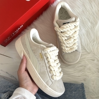 Puma Puma Suede XL Beige Rope Laces