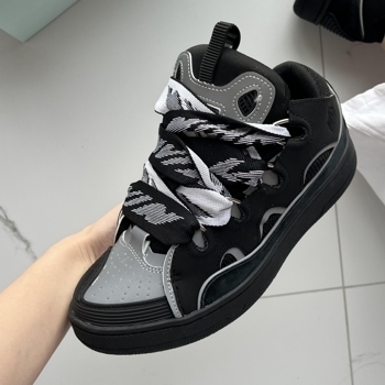 Lanvin Lanvin Curb Sneakers Black Grey Reflective