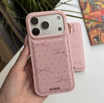 📱Чохли Чохол iPhone Pink Leather V1, фото 7