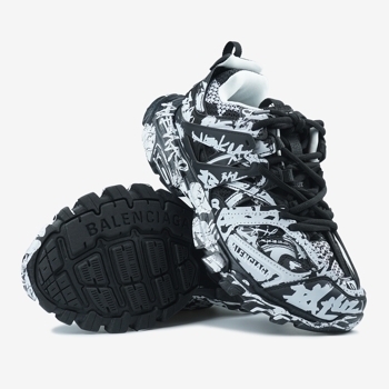 Balenciaga Balenciaga Track Graffiti Black White