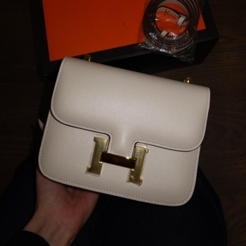 Hermes Hermes Constance 18 Cream Gold
