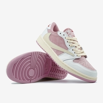 Jordan Jordan 1 Low OG SP Travis Scott Pink White Beige