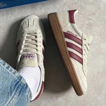 Adidas Adidas Handball Spezial Off White Collegiate Burgundy, фото 3