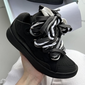 Lanvin Lanvin Curb Sneakers Black Rope Laces Mix