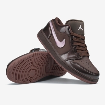 Jordan Jordan 1 Low Valentine's Day Chocolate Brown Pink