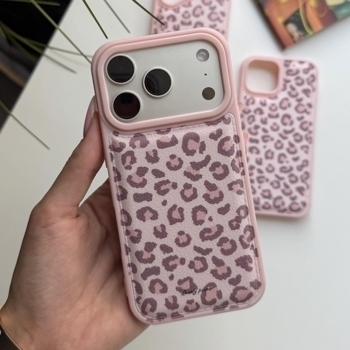 📱Чохли Чохол iPhone Pink Leather Сamo V1, фото 9