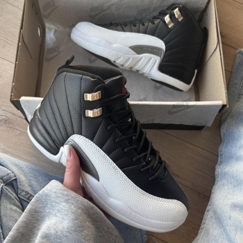 Jordan Jordan 12 Retro Taxi Playoffs White Black