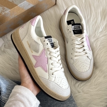 Golden Goose Golden Goose White BALLSTAR Pink 📦