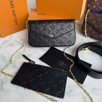 Louis Vuitton Louis Vuitton Felicie Pochette Black, фото 6