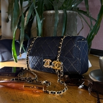 Chanel Chanel Classic Flap Mini Denim Blue 17, фото 10