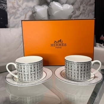 Hermes Набір чашок Hermes Grey White, фото 11