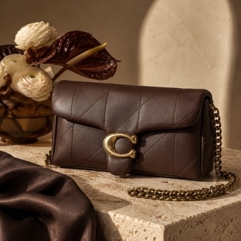 Coach Coach Coach Tabby Shoulder Bag 26 Brown with Gold Hardware, фото 11