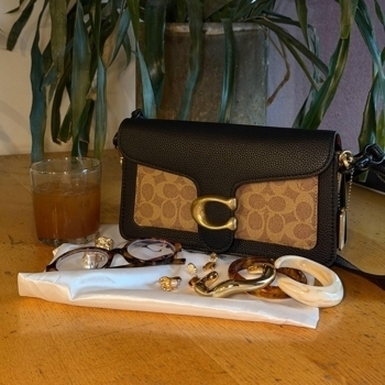 Coach Coach Tabby Black Beige Gold, фото 10