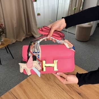 Hermes Hermès Constance 26 Bag in Rose Pink Epsom Leather with Gold Hardware