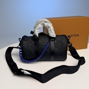 Louis Vuitton Louis Vuitton Keepall Bandouliere 25 Monogram Empreinte Black