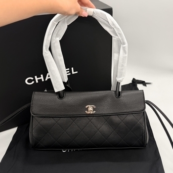 Chanel Chanel Top Handle Flap Bag Black