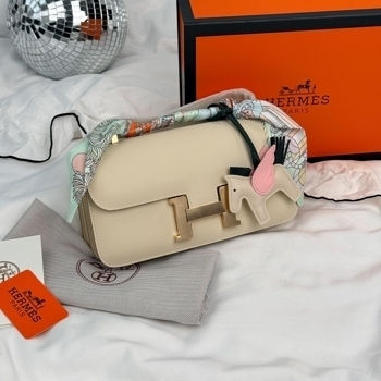 Hermes Hermes Constance 26 Bag in Milk White with Gold