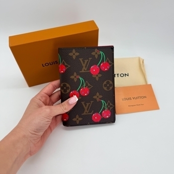 Louis Vuitton Louis Vuitton Passport Cover Monogram Cerises Red