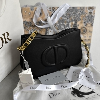 Dior Dior Caro Bag Black Leather