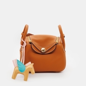 Hermes Hermes Lindy 19 Gold Clemence with Gold Hardware