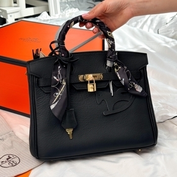 Hermes Hermes Birkin 30 Bag in Black Togo Leather with Gold Hardware