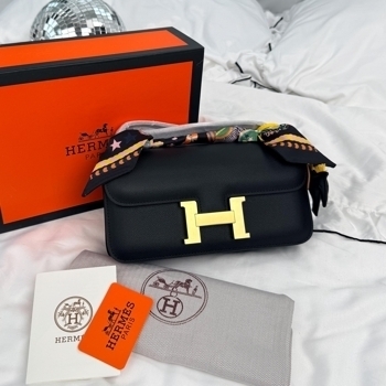 Hermes Hermes Constance 26 Bag in Black with Gold