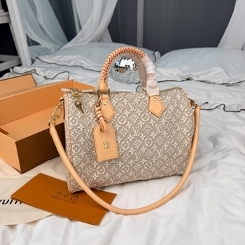 Louis Vuitton Louis Vuitton Speedy 30 Monogram Denim Cream