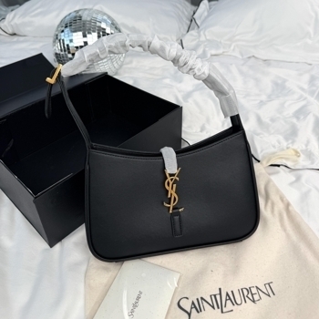 Saint Laurent Saint Laurent Le 5 а 7 Hobo Bag Black / Gold