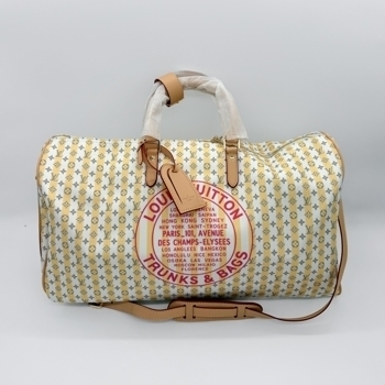Louis Vuitton Louis Vuitton Keepall 50 Yellow Textile