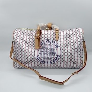 Louis Vuitton Louis Vuitton Keepall 50 Pink Textile