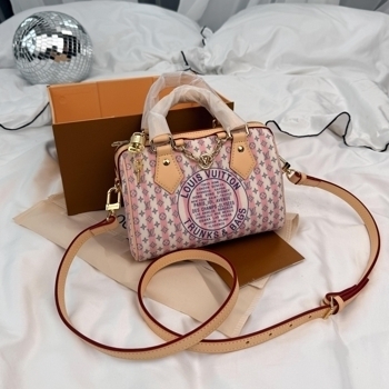 Louis Vuitton Louis Vuitton Speedy Bandouliere 20 Pink Textile