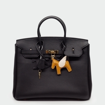 Hermes Hermes Birkin 35 Togo Leather in Black with Gold Hardware